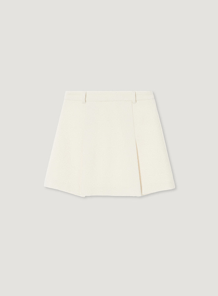 Mango Maniplease Yuki Mini Skirt Ivory