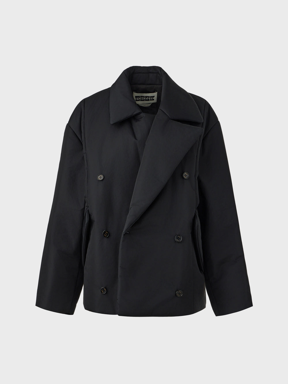 EENK Oversized Padded Short Coat - Black