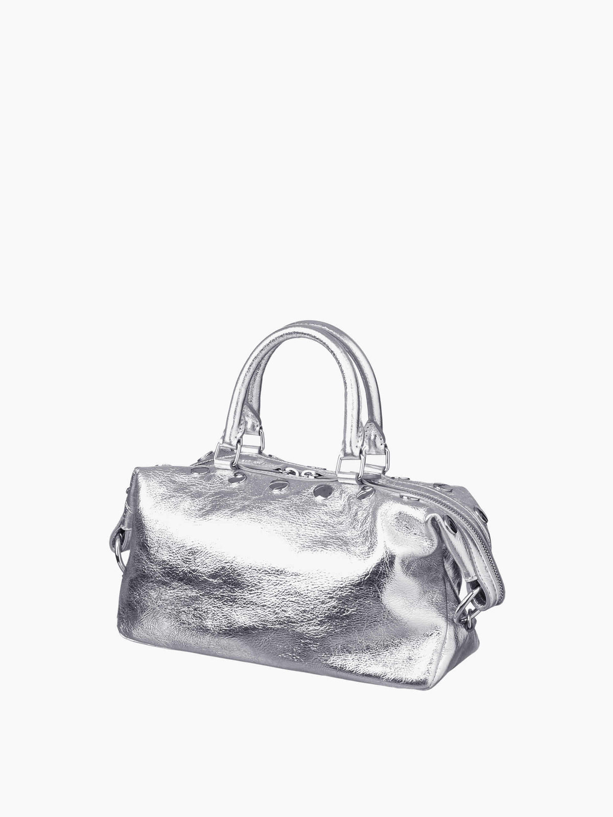 Margesherwood Dumpling Stud Mini silver crinkle