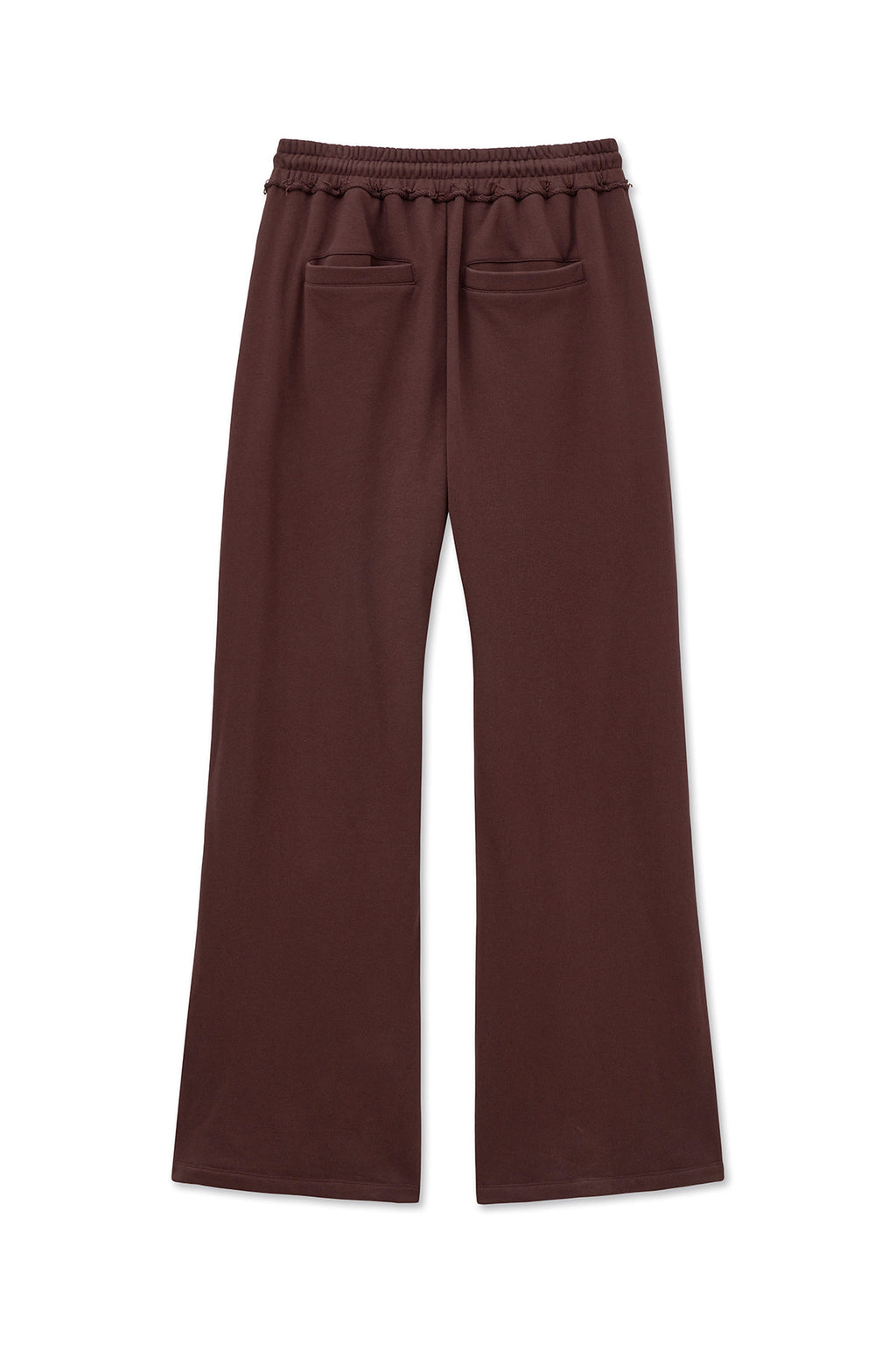 [matinkim] DRAWSTRING POINT SWEATPANTS IN BURGUNDY