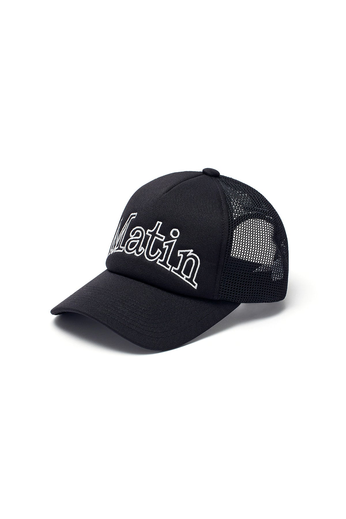 [matinkim] MATIN MESH TRUCKER BALL CAP IN BLACK