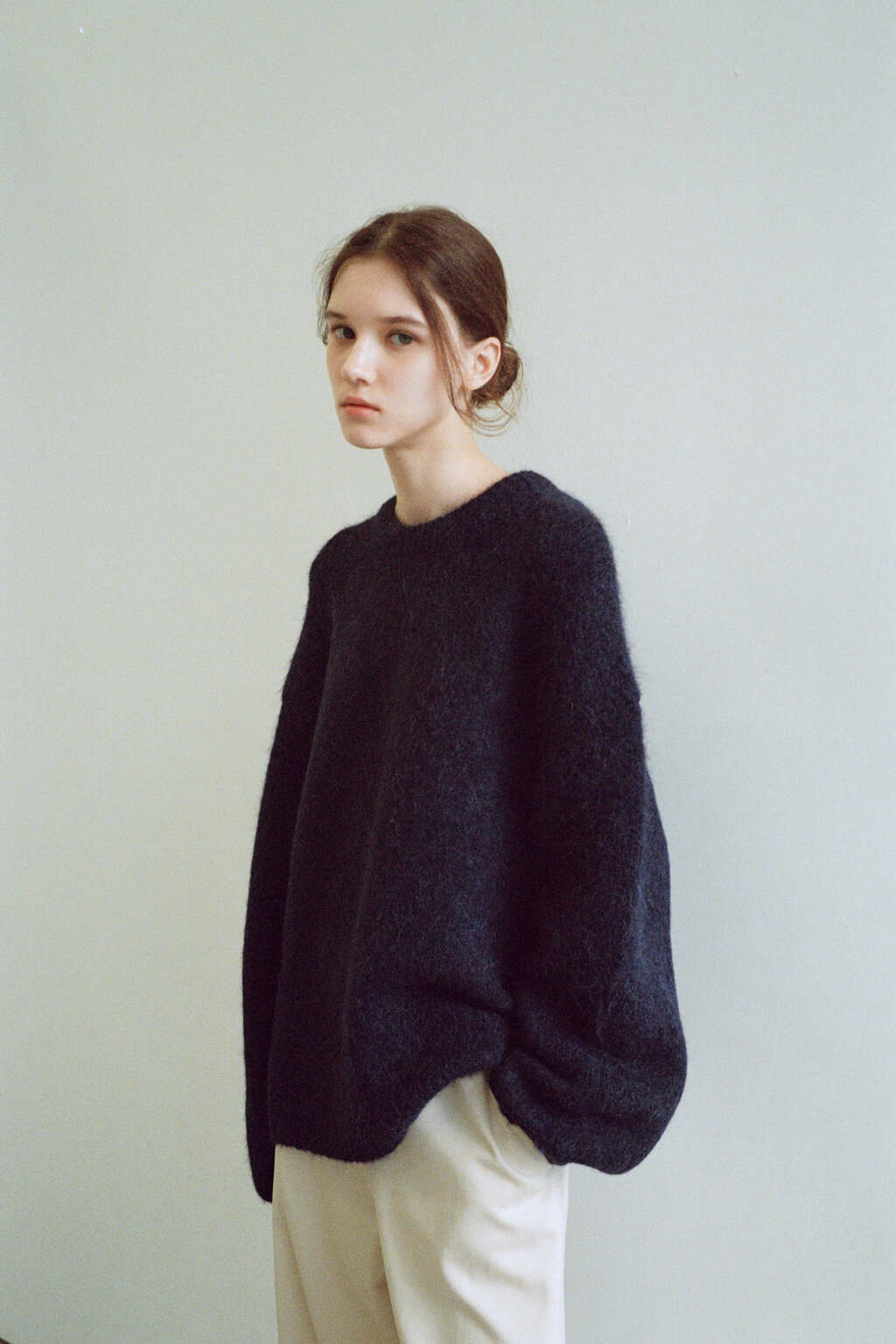 Facade Pattern Alpaca Cloud Knitwear midnight navy