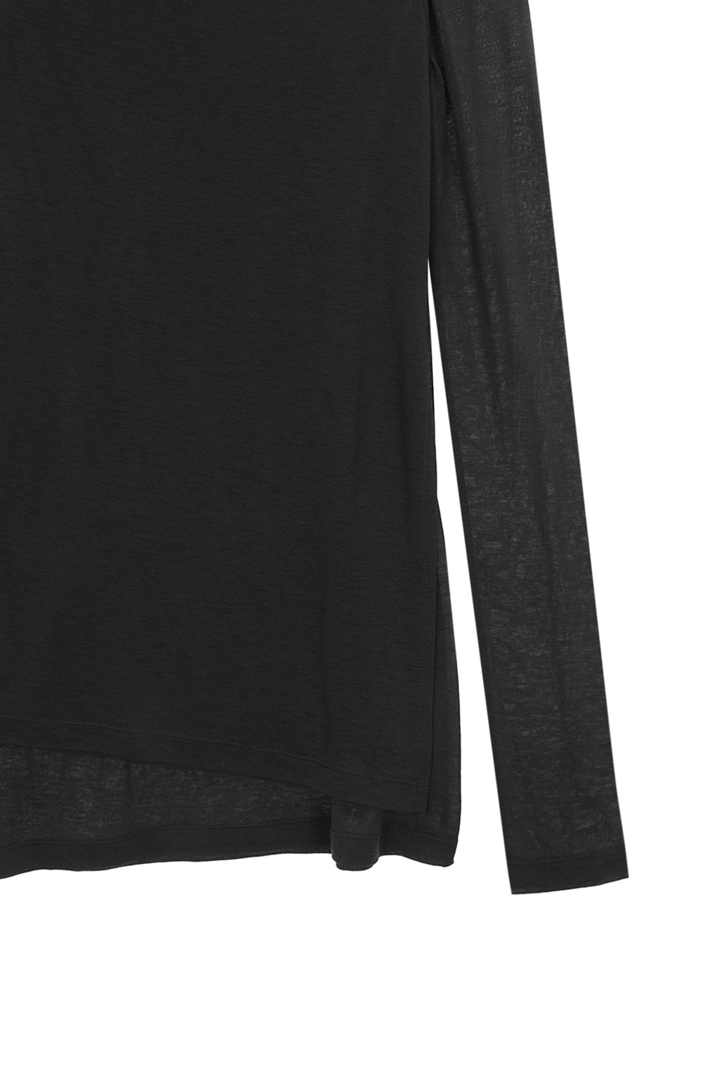 [matinkim] SLIT POINT SLEEVELESS LAYERED TOP IN CHARCOAL