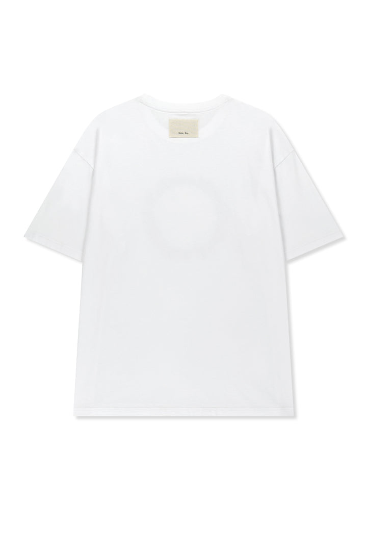 Matinkim Matin Kim Circle Logo Top For Men IN White