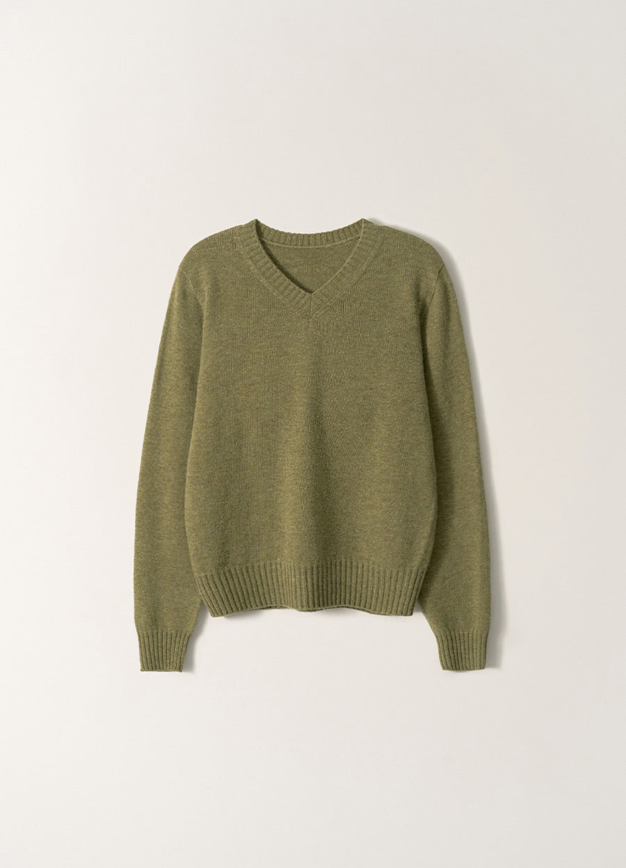 Nothing Written Marsh V-Neck Pullover (Herb Sage)