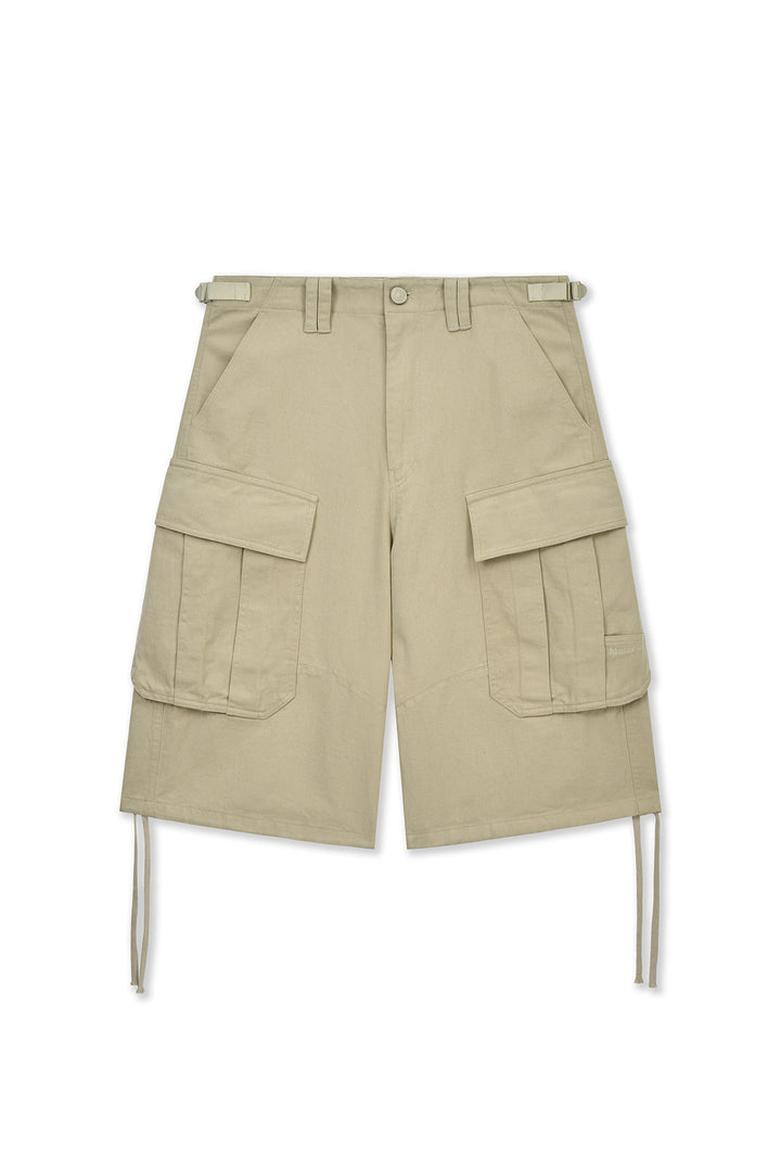 Matinkim Utility Cargo Bermuda Pants IN Beige