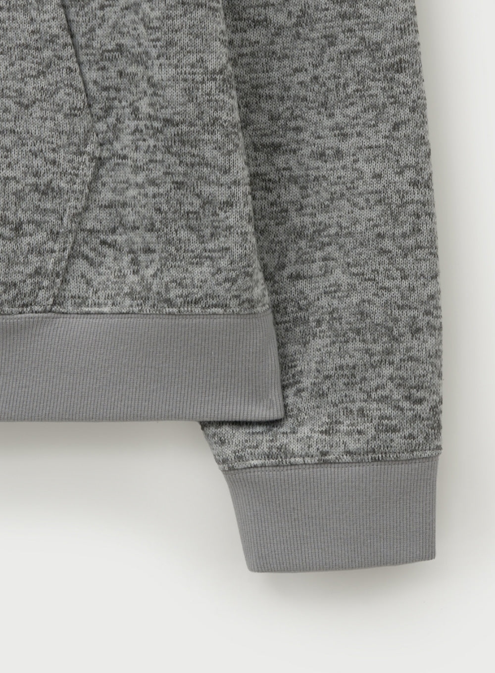 [satur] Lugo Heather Terry Hoodie - Melange Gray