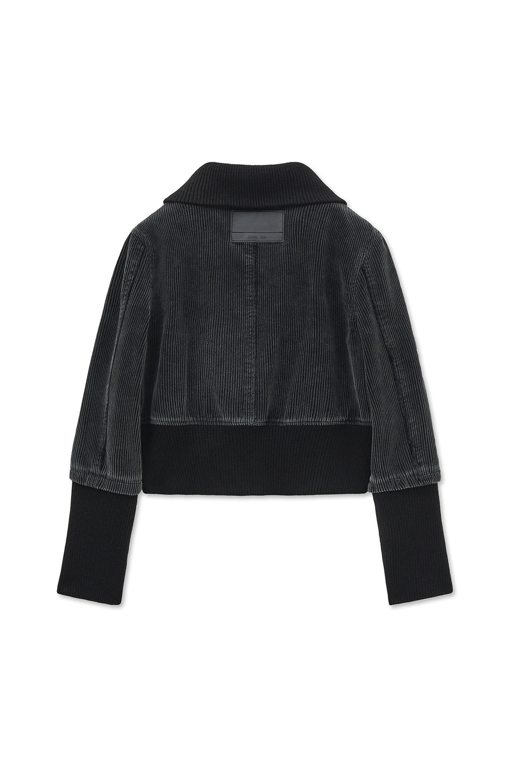 Matinkim Washed Corduroy Bomber Jumper IN Black