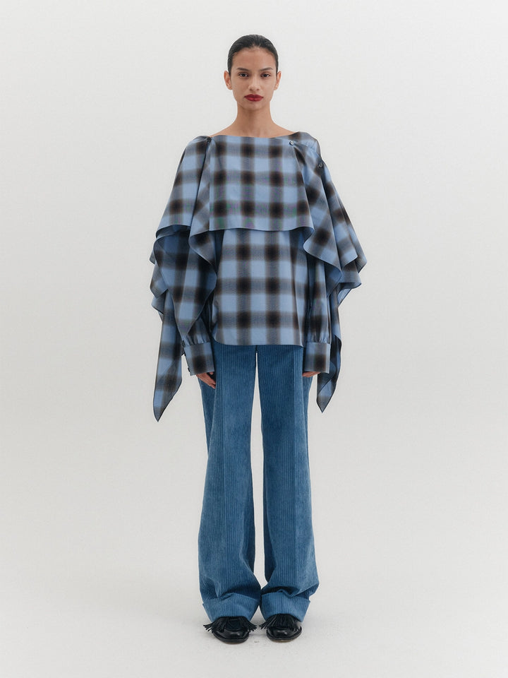 EENK Corduroy Turn-Up Pants - Blue