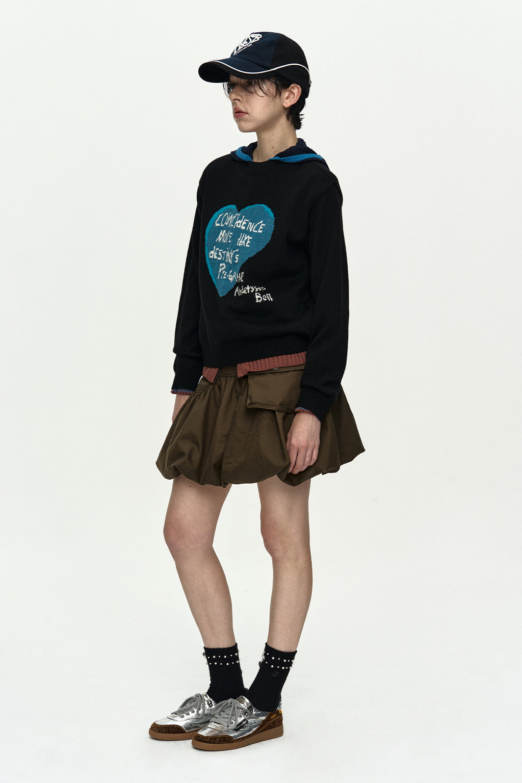 Andersson Bell Girl'S Heart Message Crew-Neck Sweater