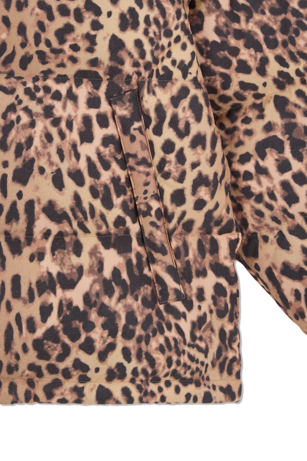 [matinkim] Leopard Down Jumper IN Mix