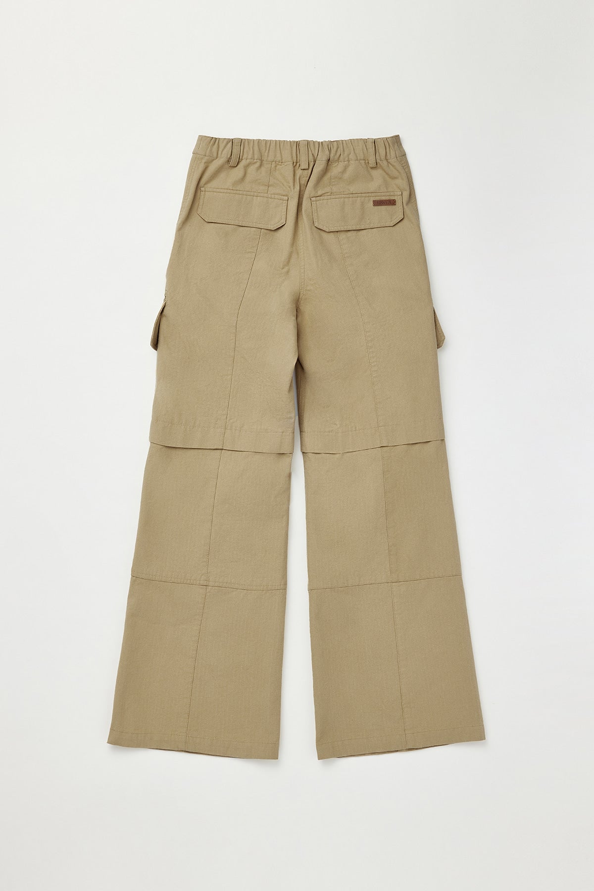 Matinkim Zipper Point Cotton Cargo Pants IN Beige