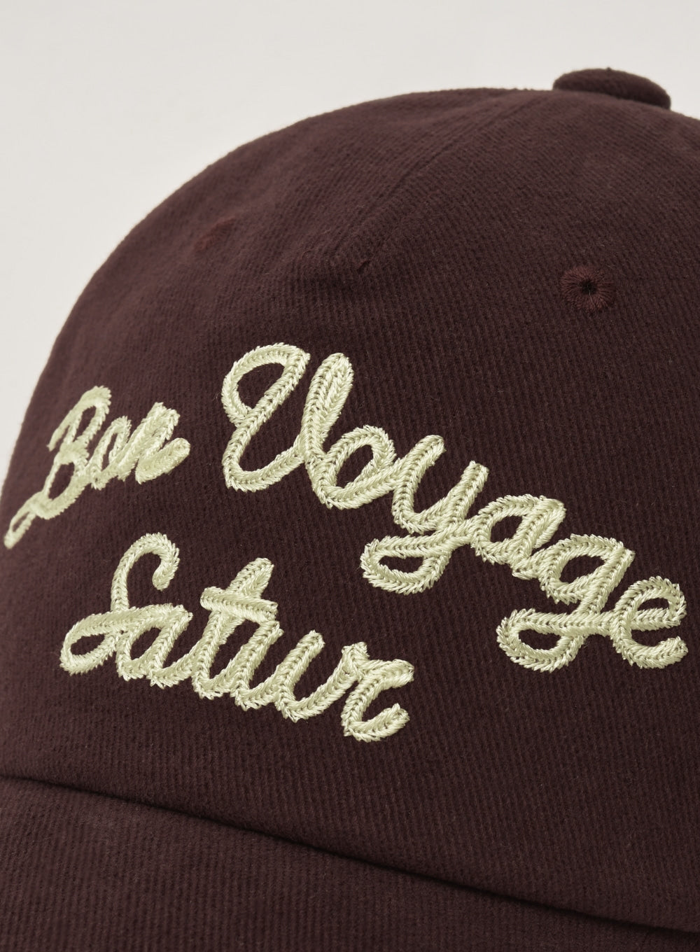 [satur] Bon Voyage 5 Panel Ball Cap - Burgundy