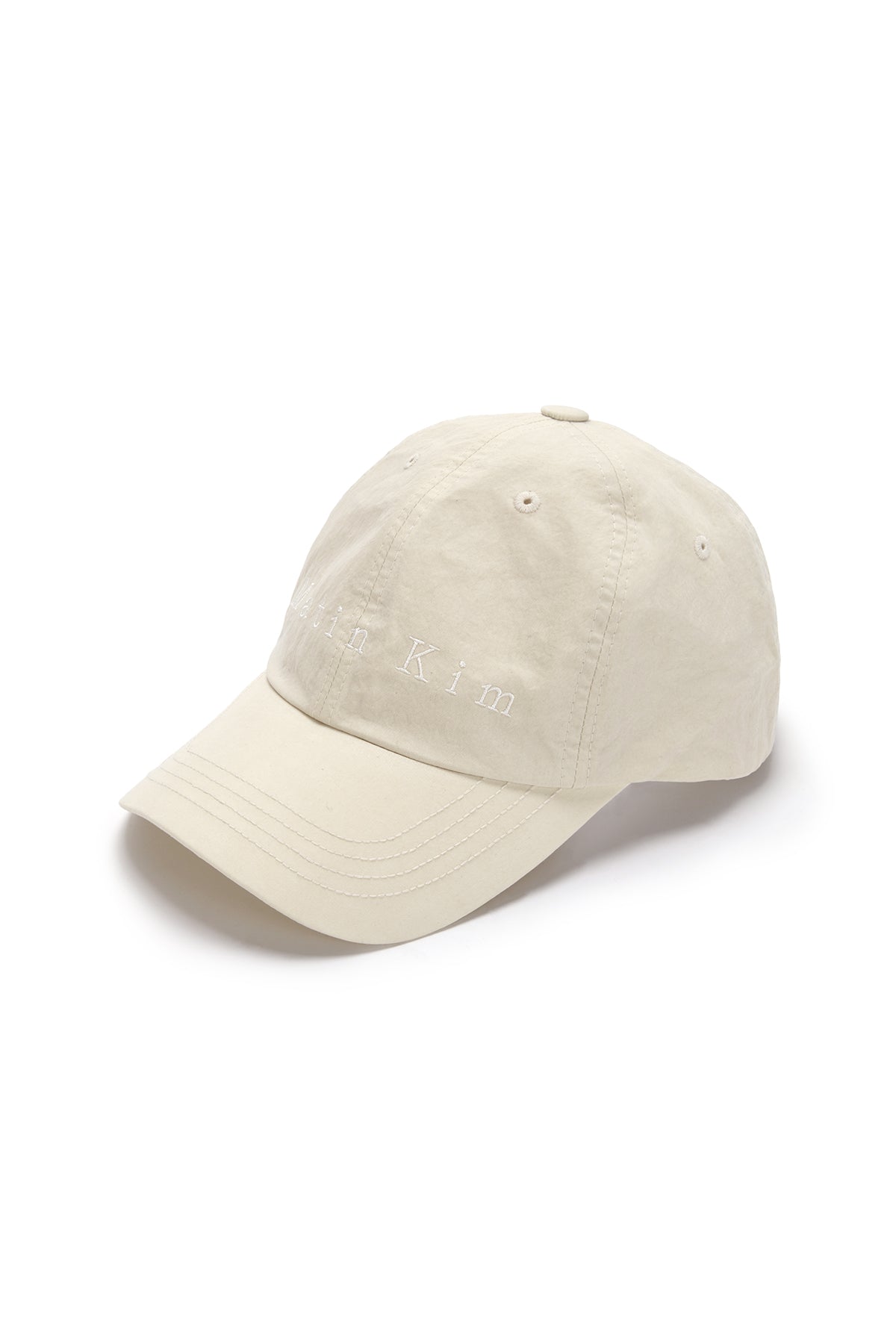 [matinkim] MATIN TYPO BALL CAP IN BEIGE