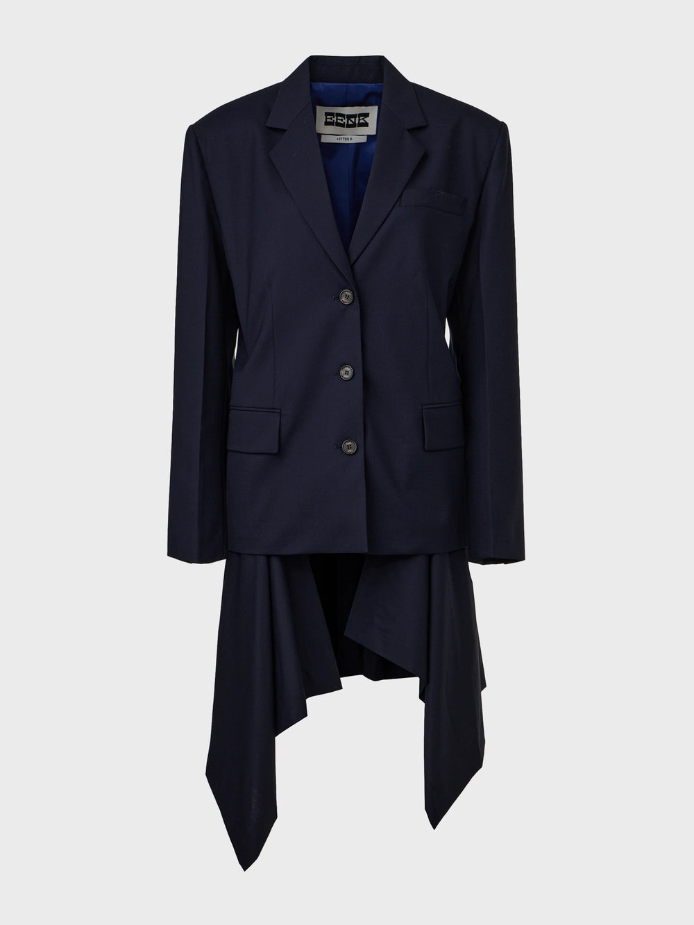 EENK Transformable Single-Breasted Jacket - Navy