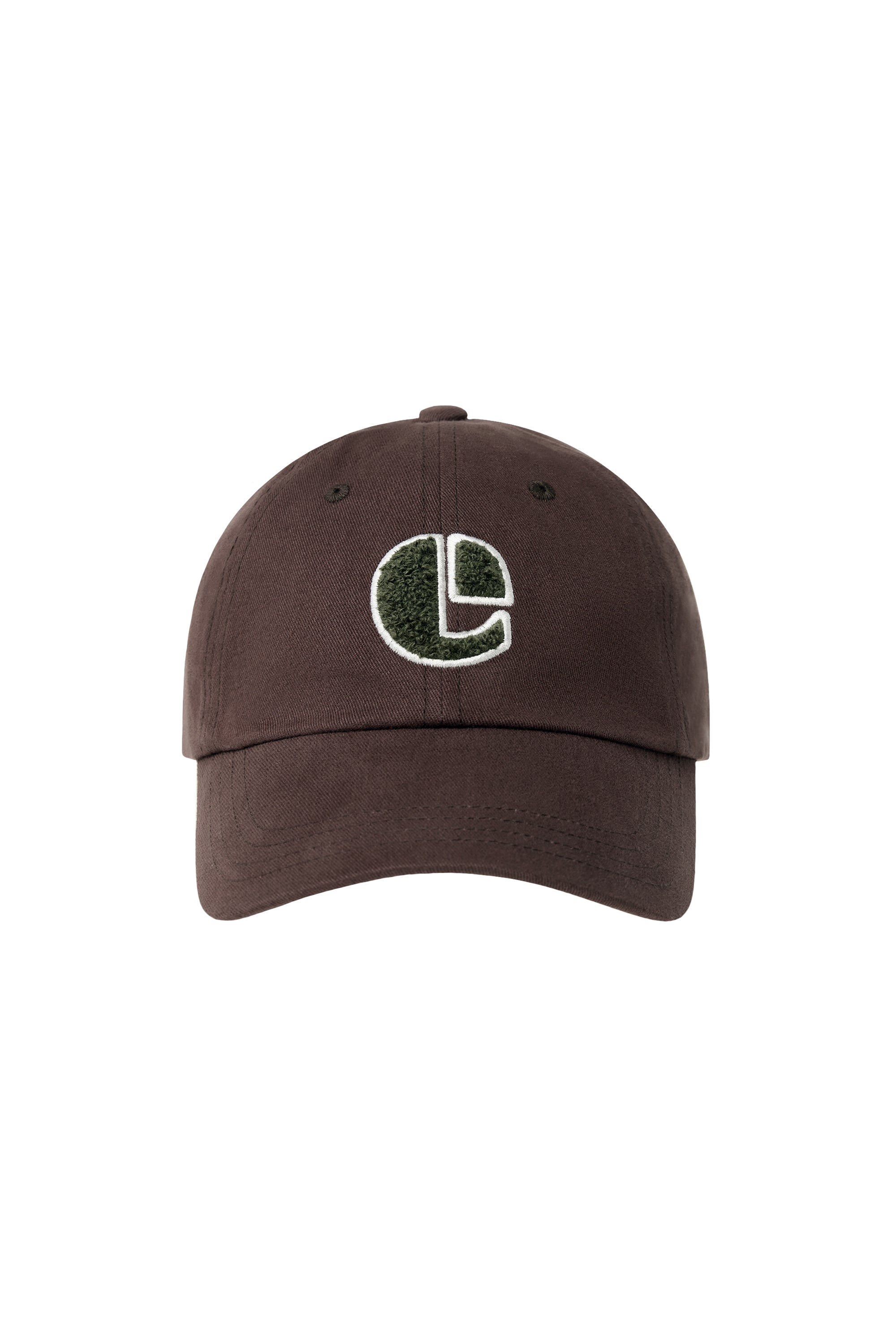 BOUCLE VINTAGE LOGO BALL CAP-BROWN