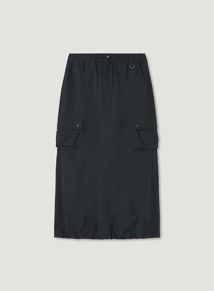 Mango Maniplease Dui Anorak Skirt Navy