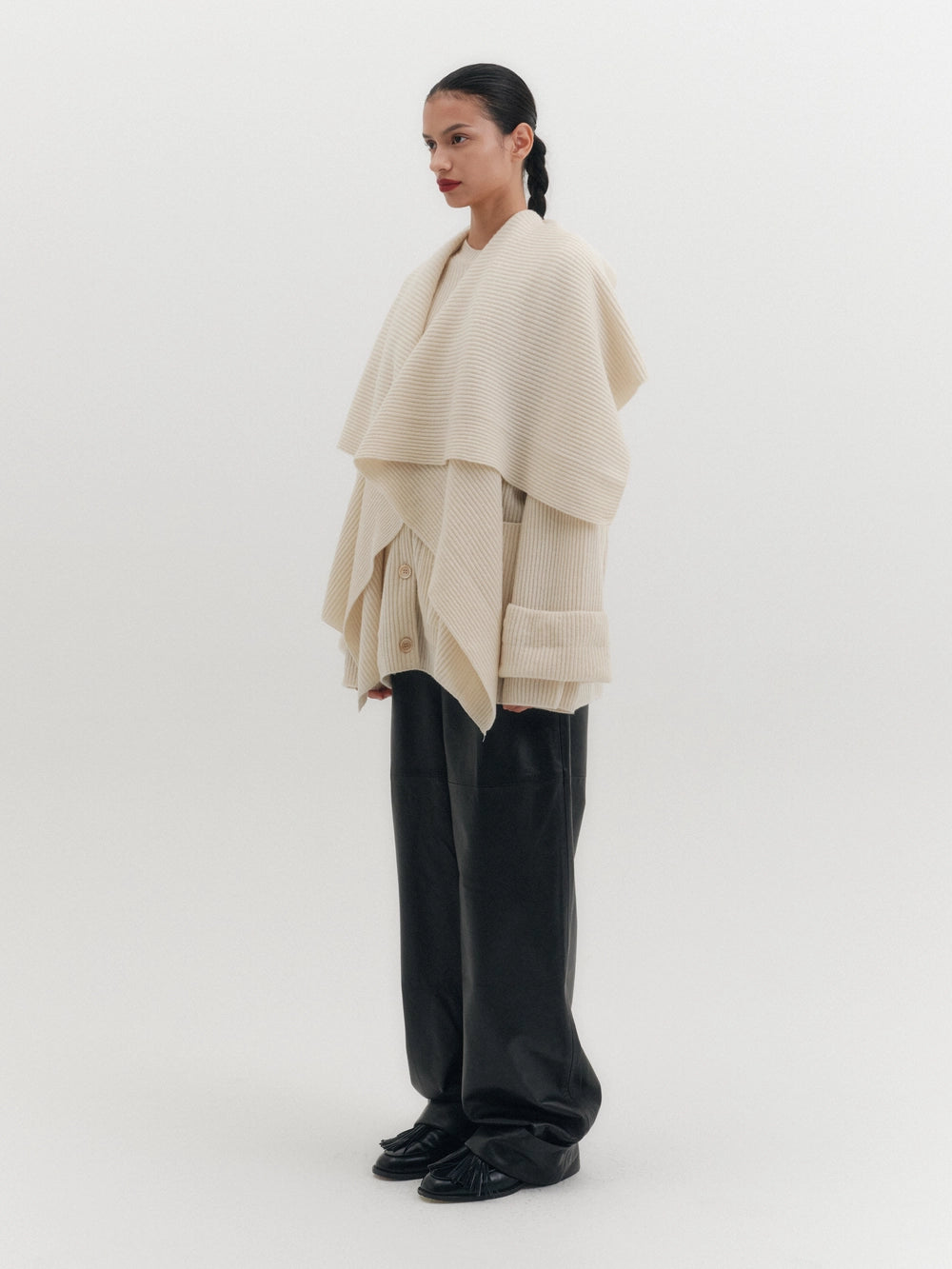 EENK Multi-Way Shawl Cardigan - Ivory