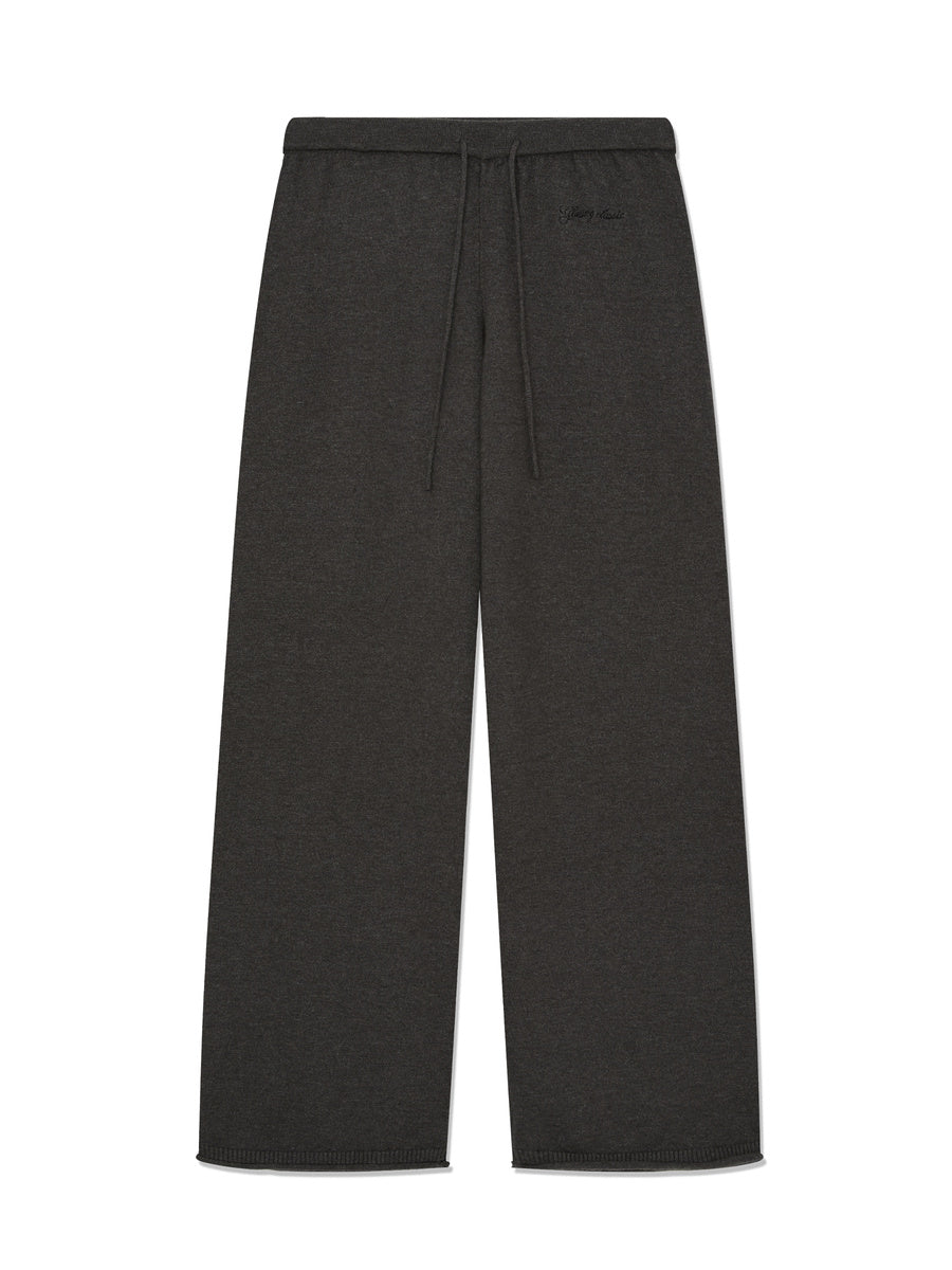 GLOWNY G Hug Knit Pants (Charcoal)