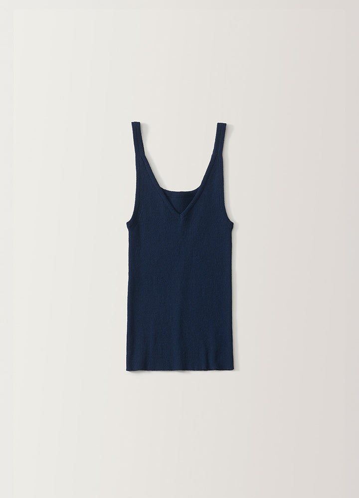 Nothing Written Haze v-neck sleeveless (Navy)