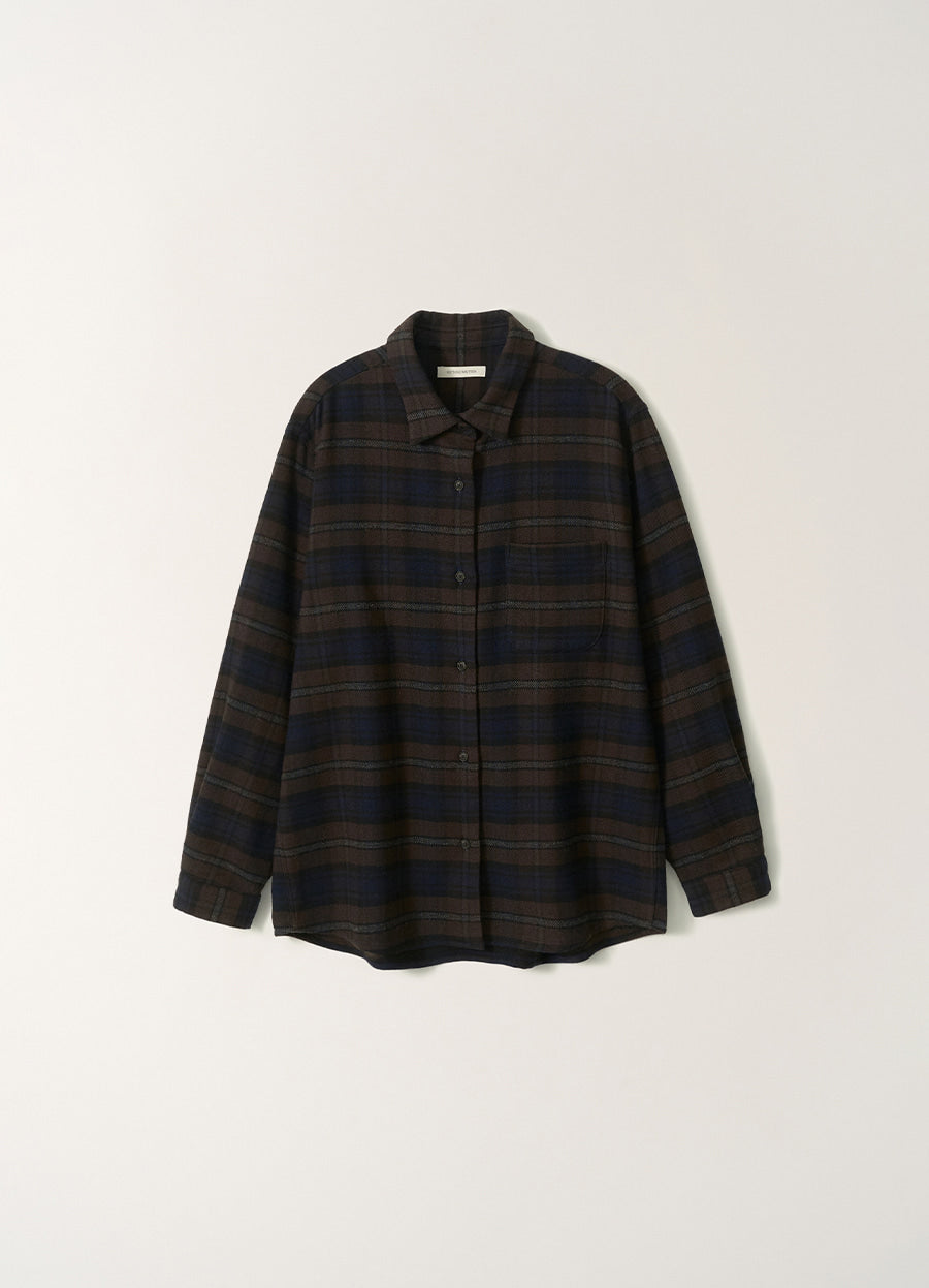 Nothing Written Pinué Wool Shirt (Check)