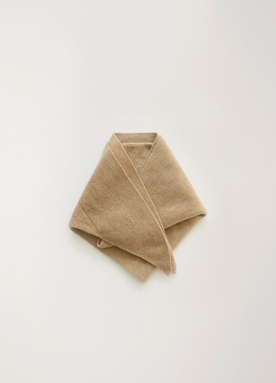 Nothing Written Triangle cashmere muffler (Camel)