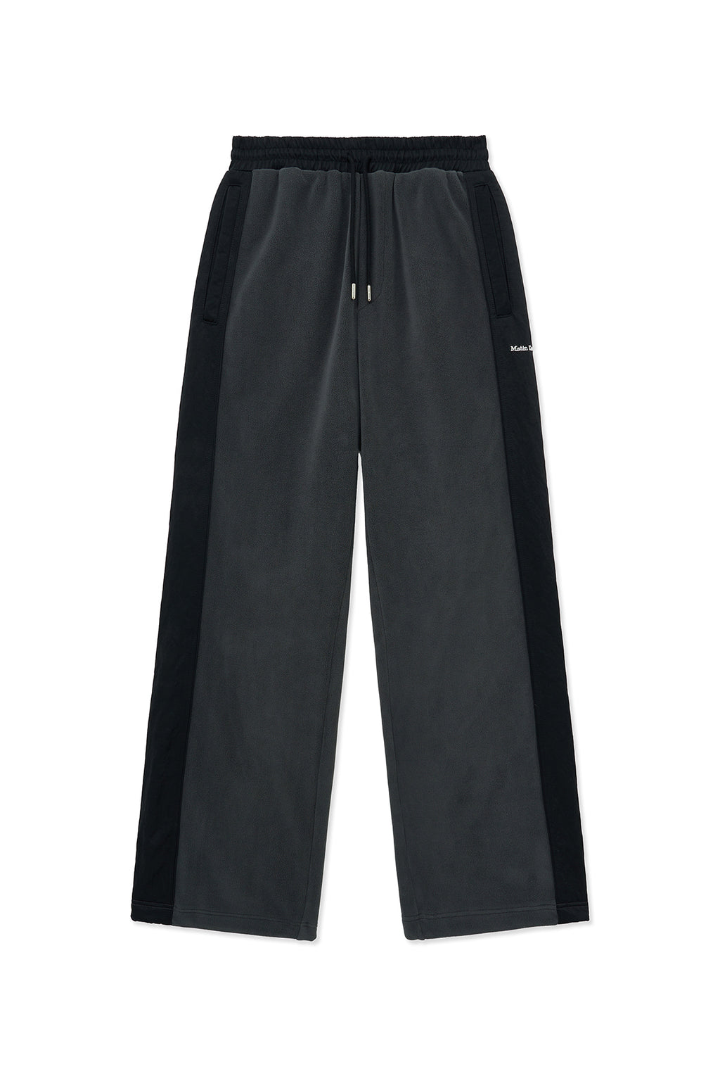 [matinkim] SHERPA FLEECE DRAWSTRING PANTS IN CHARCOAL