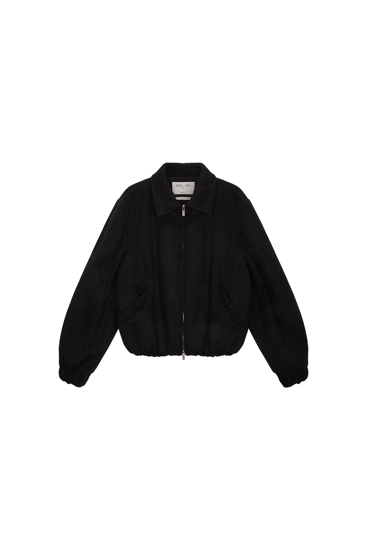 Matinkim Volume Zip UP Bomber Jumper IN Black