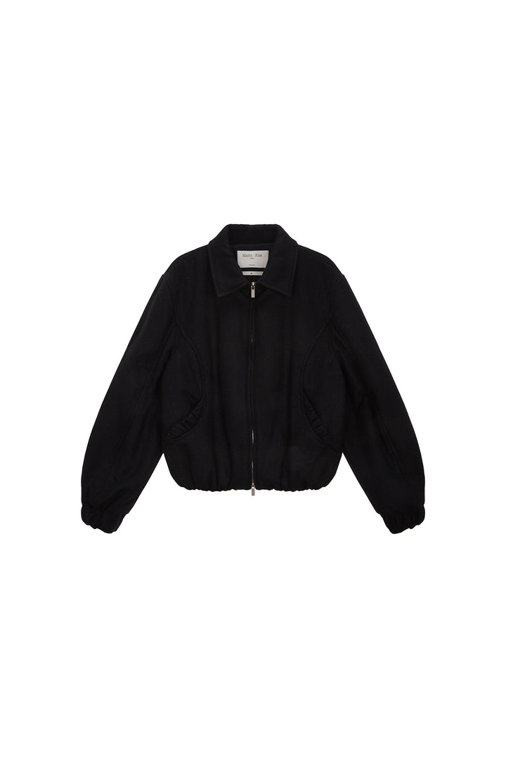Matinkim Volume Zip UP Bomber Jumper IN Black