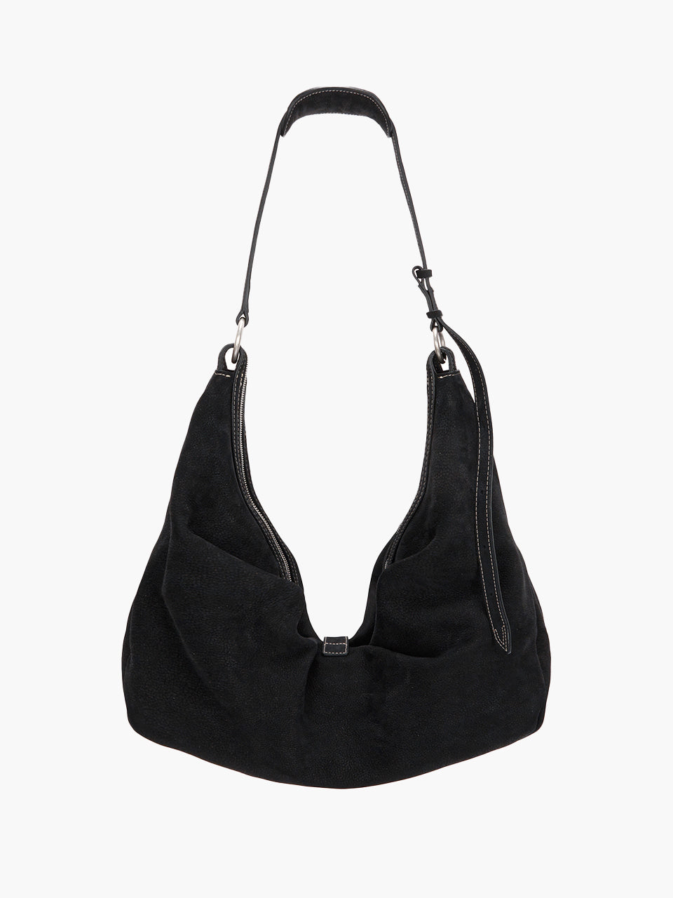 Margesherwood Belted Hobo black nubuck