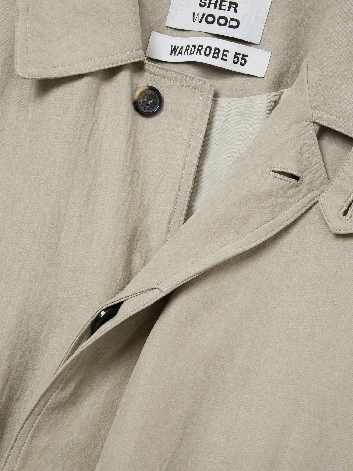 Margesherwood Washed Single Trench Coat beige