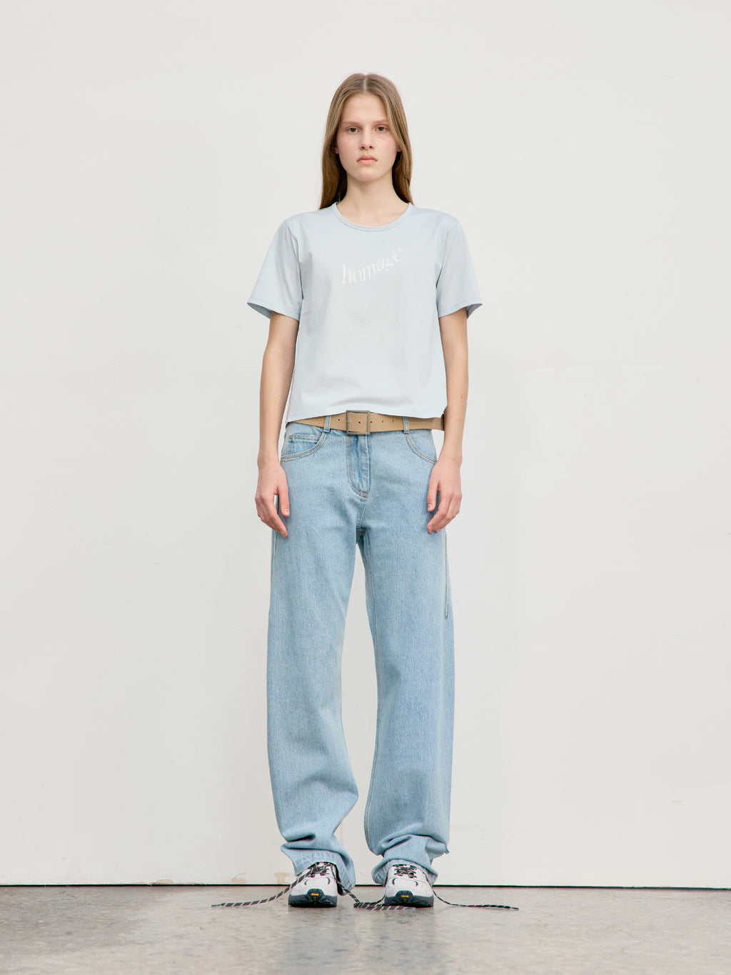 Low Classic Straight Fit Denim Light Blue