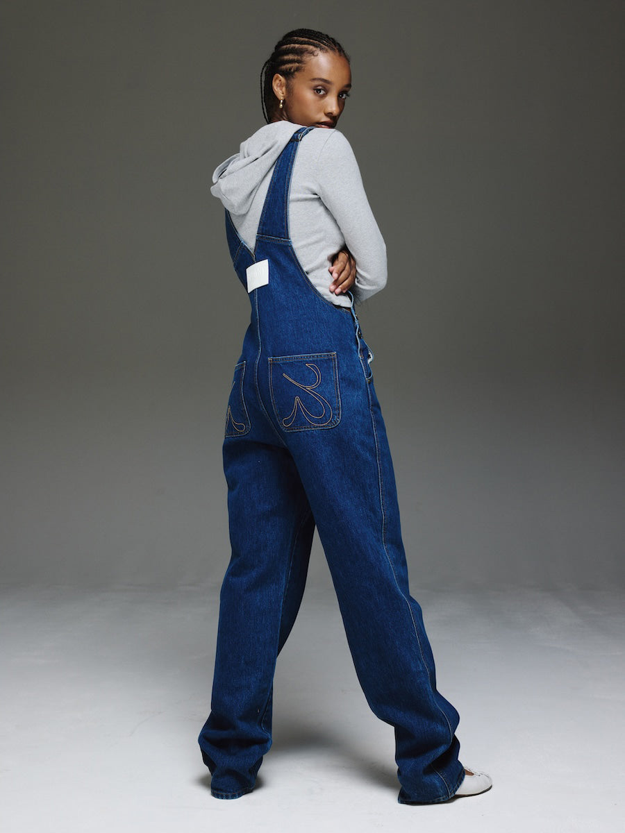 GLOWNY The Jane Overalls (Mid Blue)