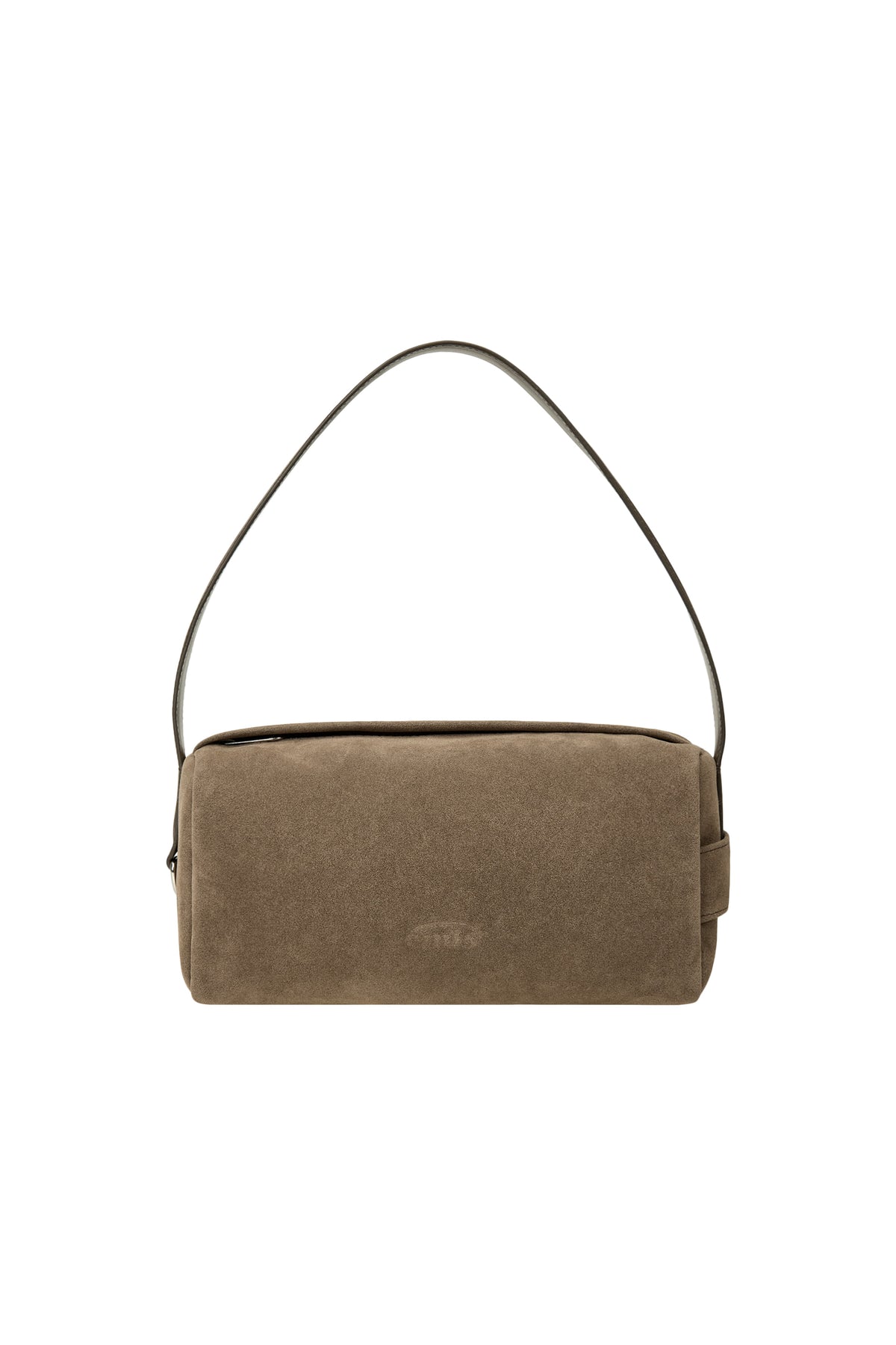 Emis Suede Block Tote Bag-Khaki