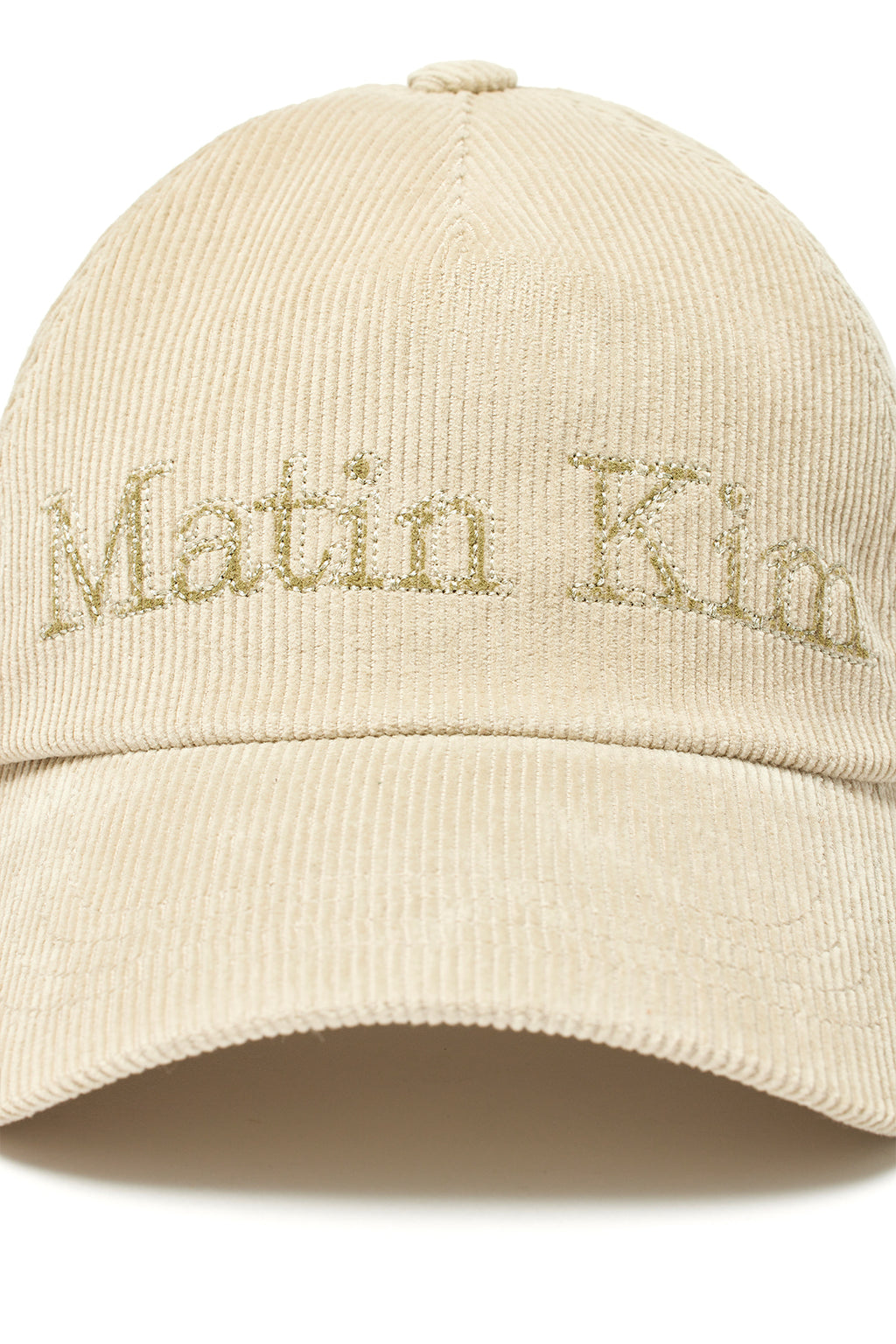 [matinkim] MATIN CORDUROY BALL CAP IN LIGHT KHAKI