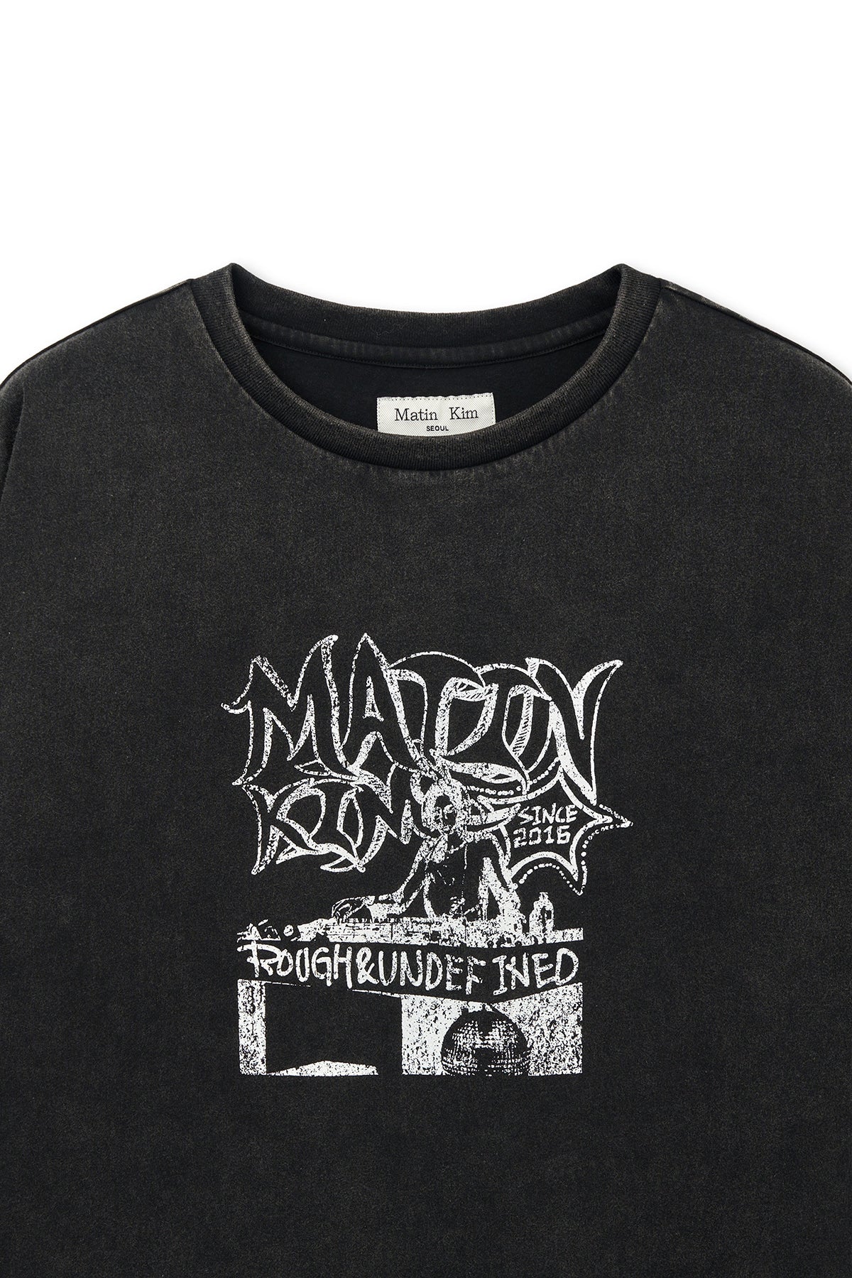 [matinkim] VINTAGE GRAFFITI ARTWORK TOP IN BLACK