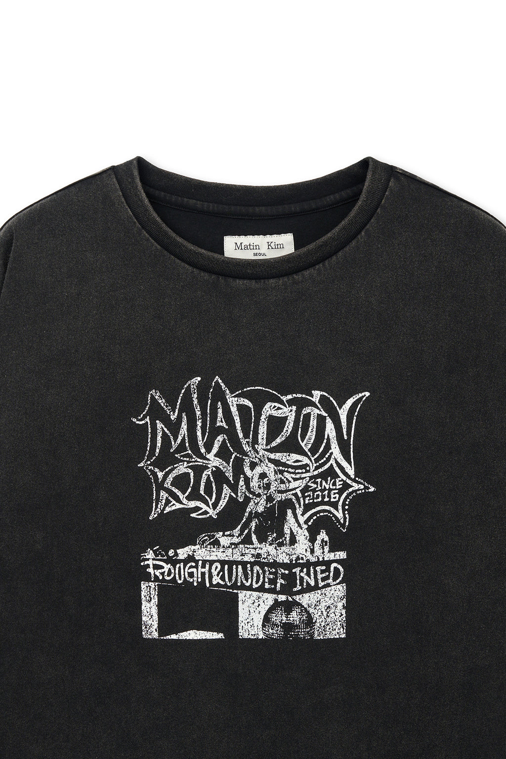 Matinkim Vintage Graffiti Artwork Top IN Black
