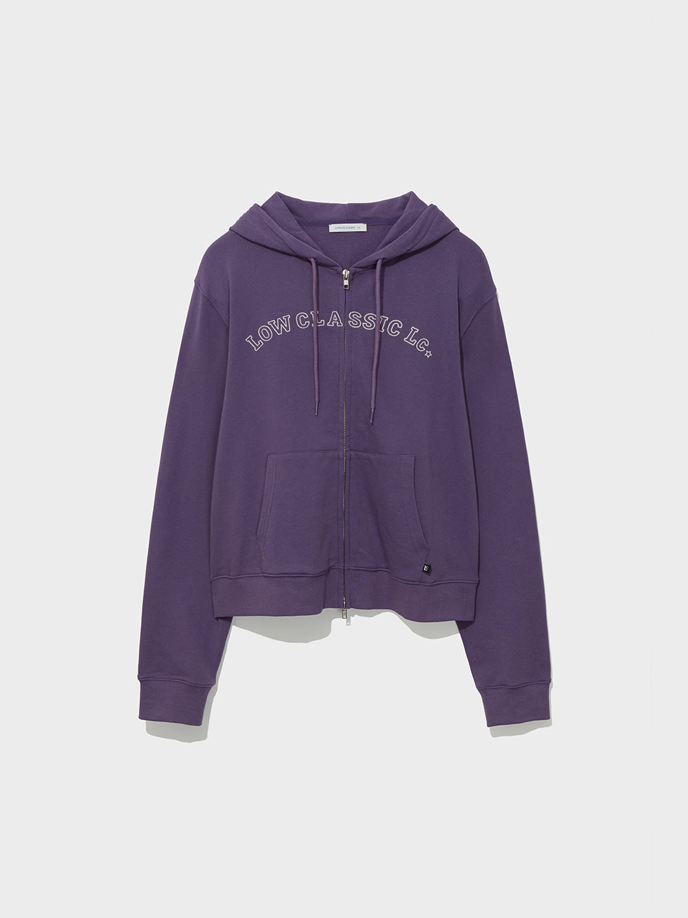 Low Classic Lc Regular Zip-Up Hoodie Purple