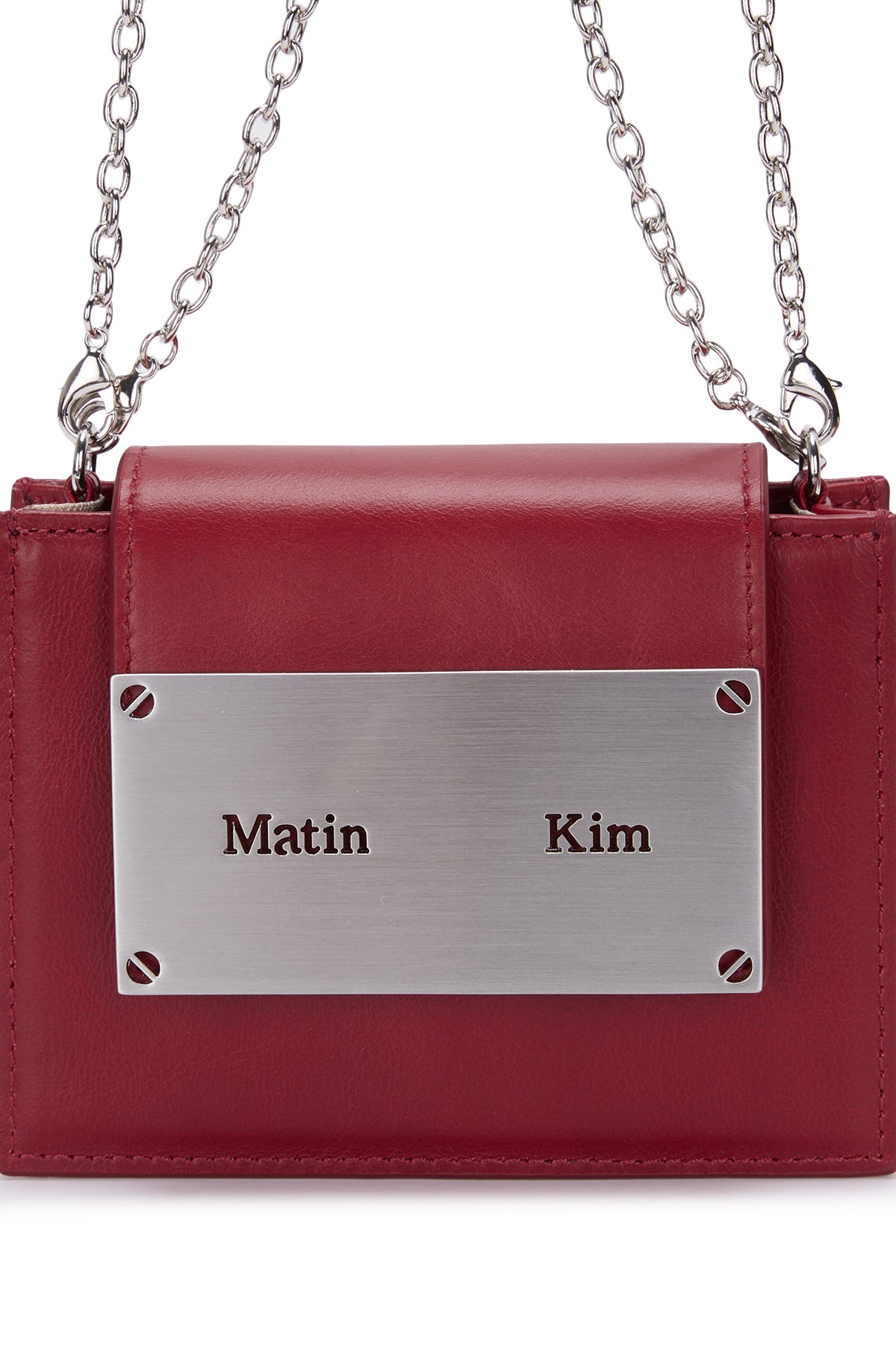 [matinkim] VINTAGE ACCORDION MINI BAG IN RED