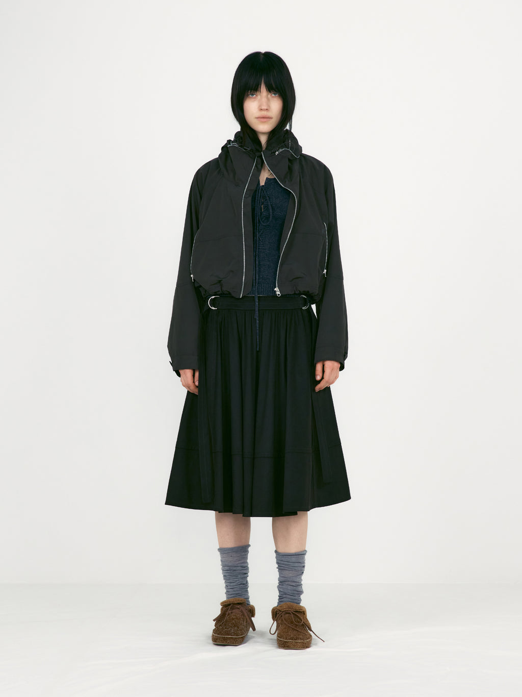 [low_classic] Lace Up Knitted Vest
Solid Charcoal