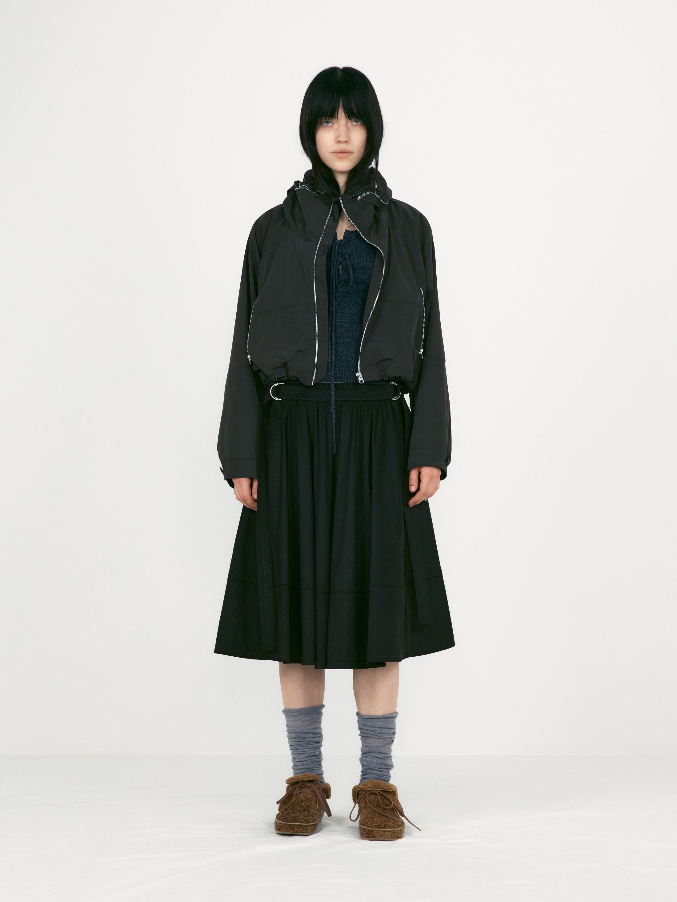 [low_classic] Lace Up Knitted Vest
Solid Charcoal