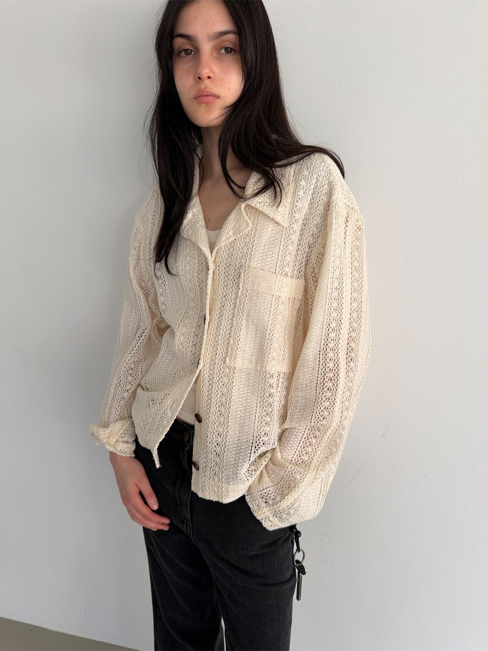 Low Classic Lace Jacket Ivory