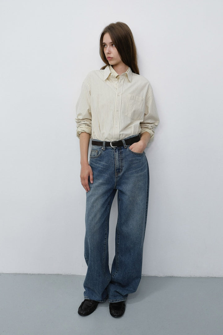 Dunst Wide Jeans Classic Blue