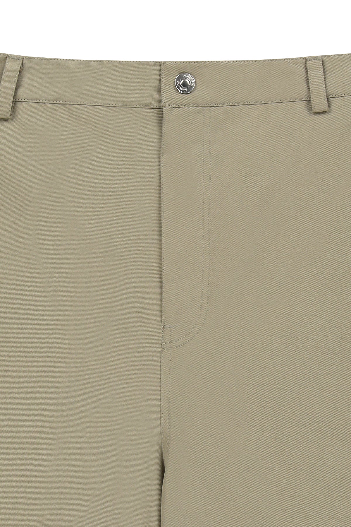 Matinkim Curved Seam Bermuda Pants For Men IN Beige