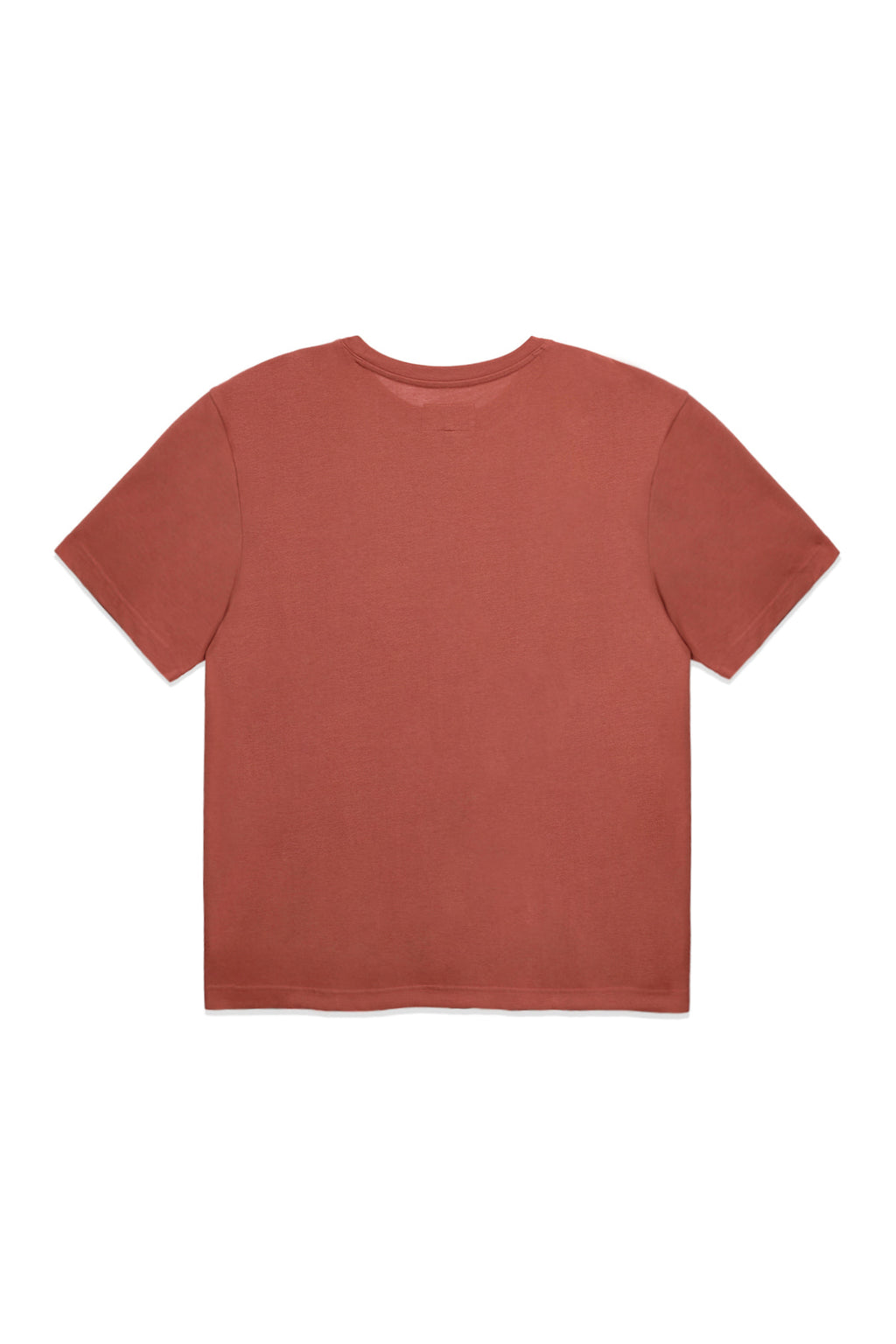 [matinkim] STAMP LOGO GRAPHIC OVERSIZE TOP FOR MEN IN BRICK
