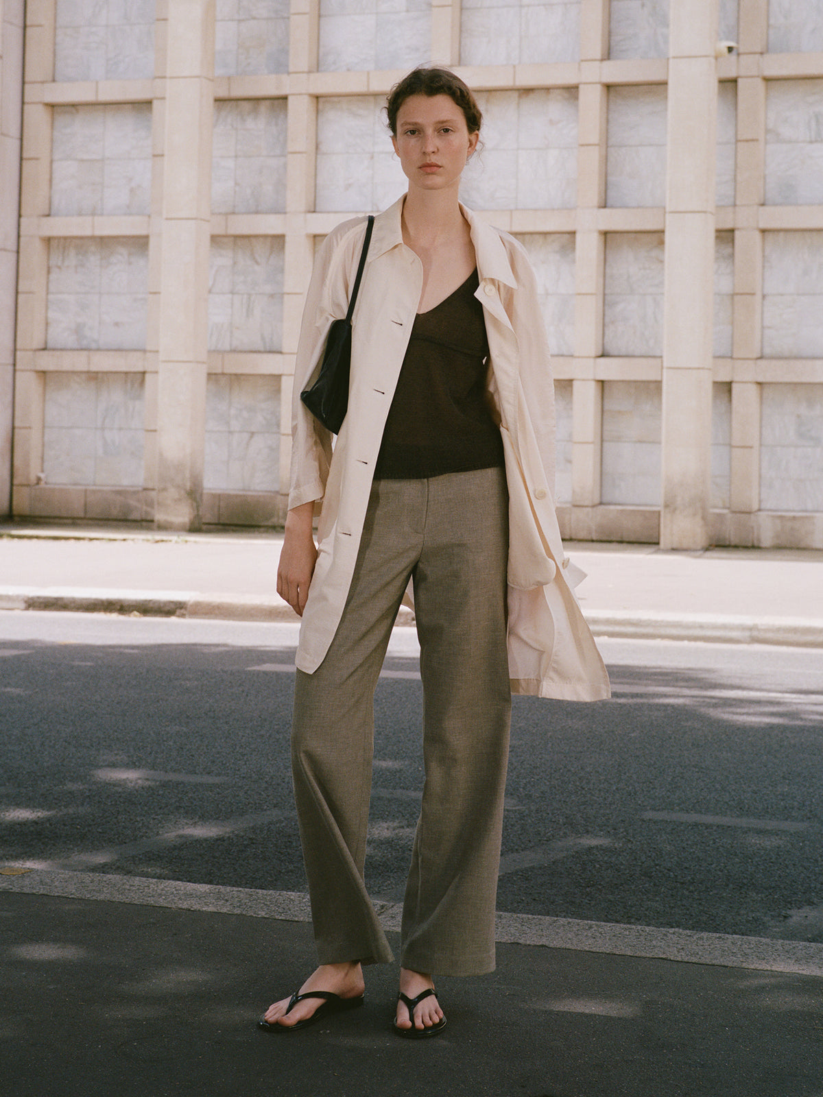 Nothing Written Miel linen pants (Stone beige)