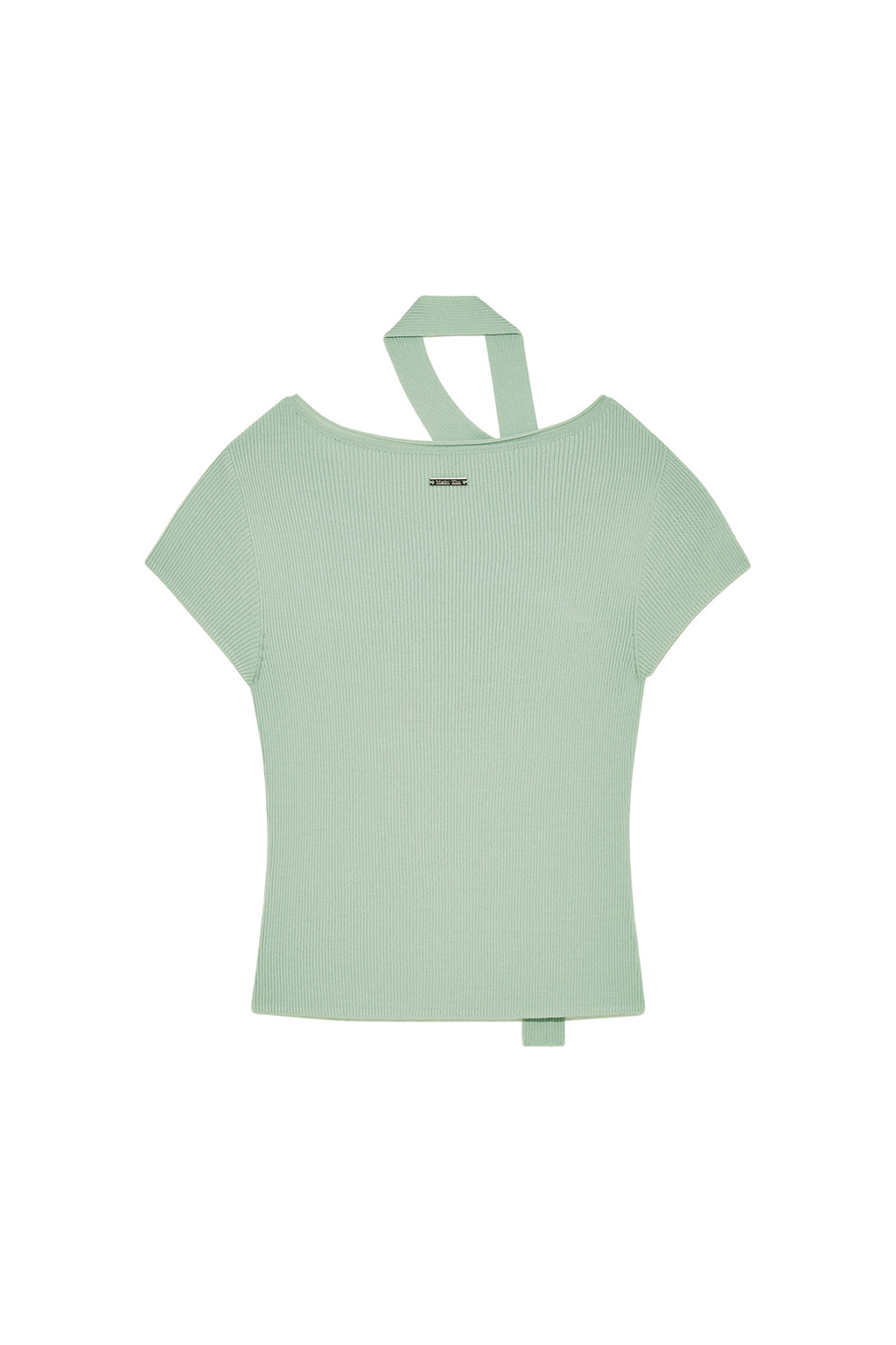 Matinkim Scarf Point Knit Top IN Mint