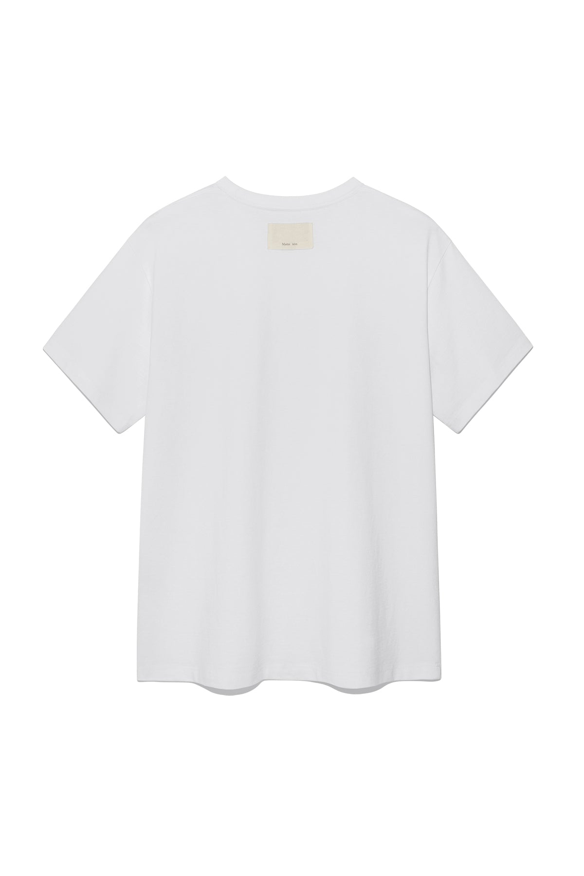 Matinkim Minimal Arch Logo Top For Men IN White