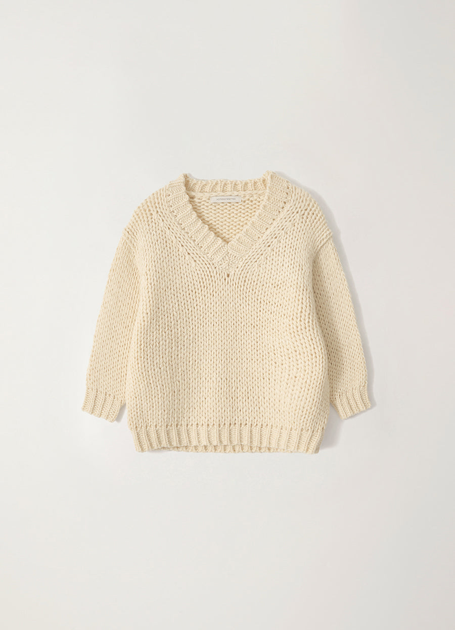 Nothing Written Wide v-neck sweater (Ivory)