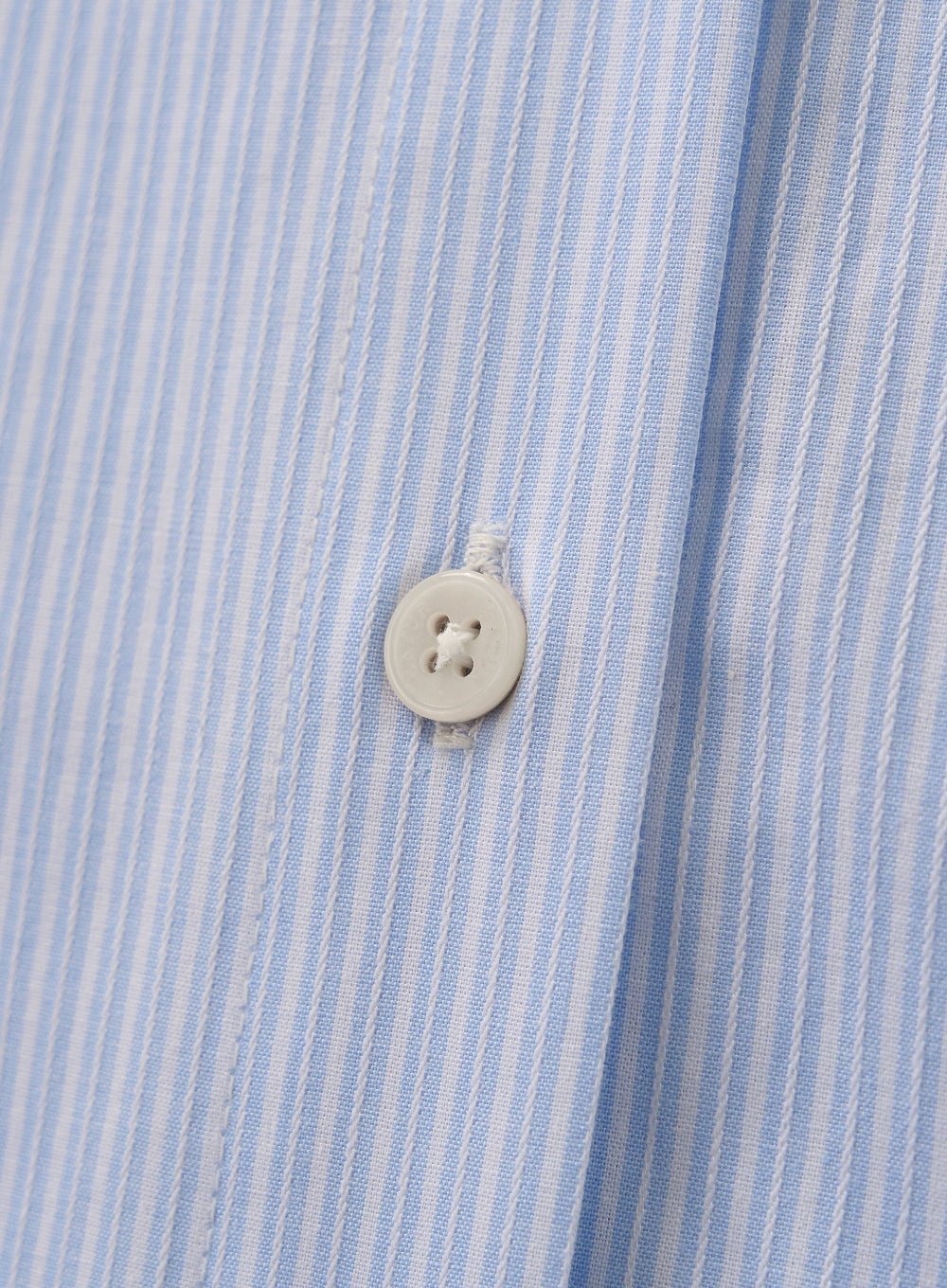 [satur] (W) Barrie Natural Stripe Crop shirt - Sky Blue